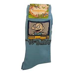 Rugrats 90s Baby Tommy Pickles Crew Socks